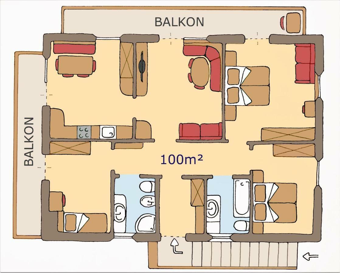 Apartment Larjei Urtijëi Dış mekan fotoğraf